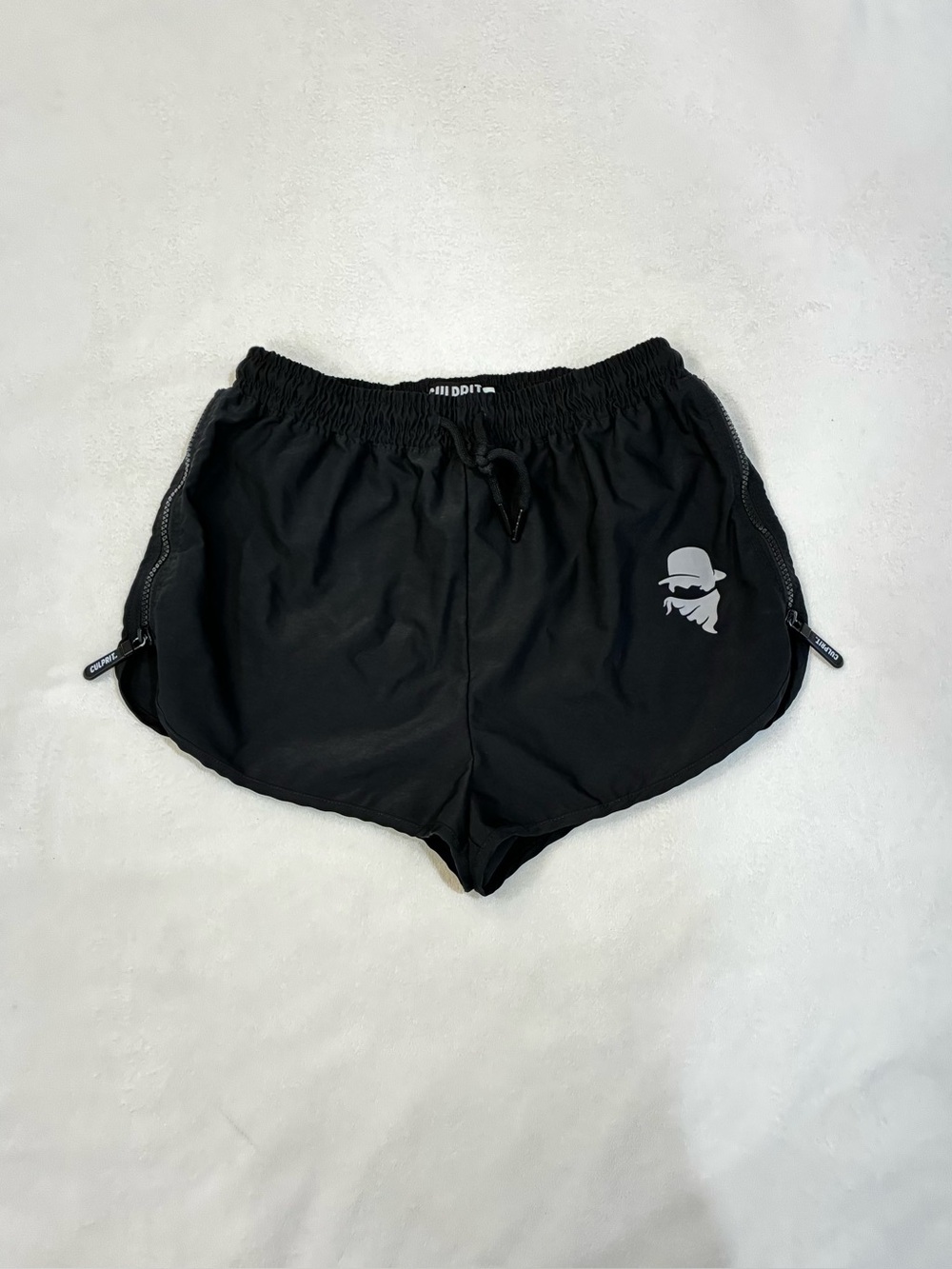 Culprit BAEthing Swim Surf Shorts Stealth Black Bandit Side Zip Women's Medium